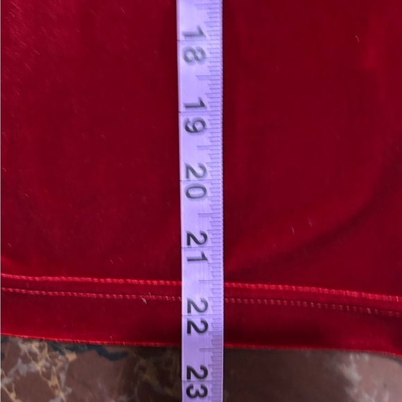 Vintage Saks Fifth Avenue Red Velvet Button Down Shirt - Picture 10 of 11